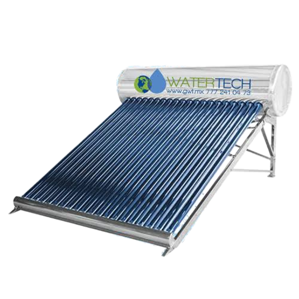 Calentador Solar Baja Presión. 8 a 7 Duchas al día, 20 Tubos