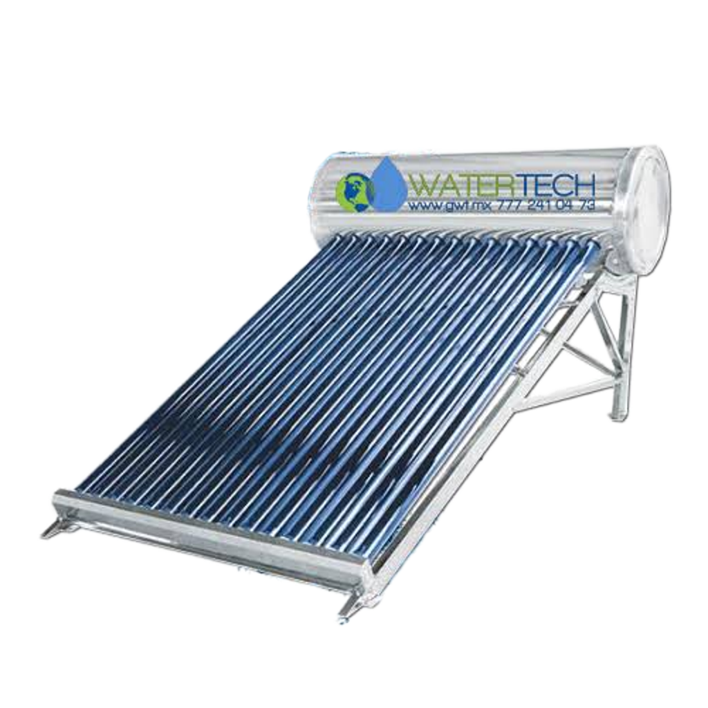 Calentador Solar Baja Presión. 5 a 6 Duchas al día, 18 Tubos