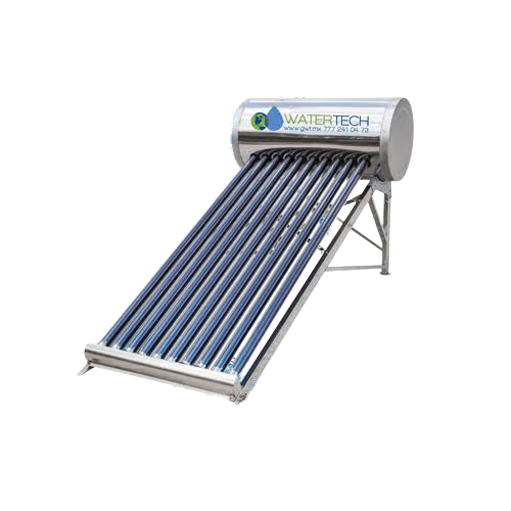 Calentador Solar Baja Presión. 2 a 3 Duchas al día, 10 Tubos