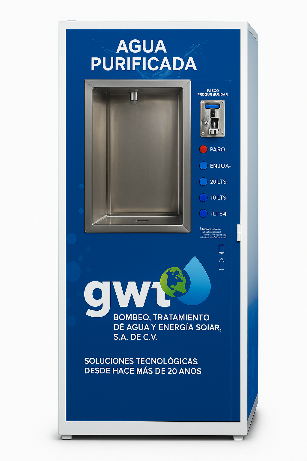 Despachador Automático de Agua 7 Etapas – ¡Gana Dinero con Agua Purificada!