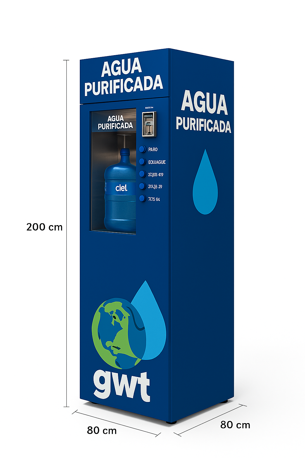 Despachador Automático de Agua 7 Etapas – ¡Gana Dinero con Agua Purificada!