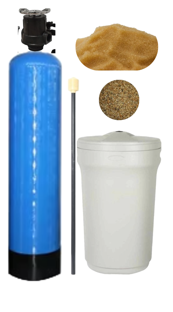 Sistema TechPure Softener de purificación y venta automática de agua, equipado con suavizador para zonas con agua dura.